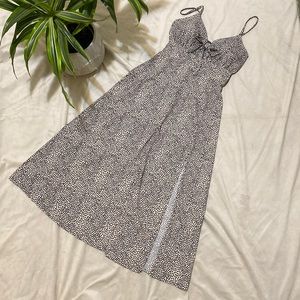 Polka dot A line midi dress size small-medium